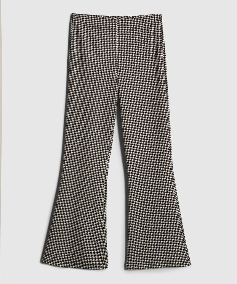 Legging Flare Estampado Tiro Alto