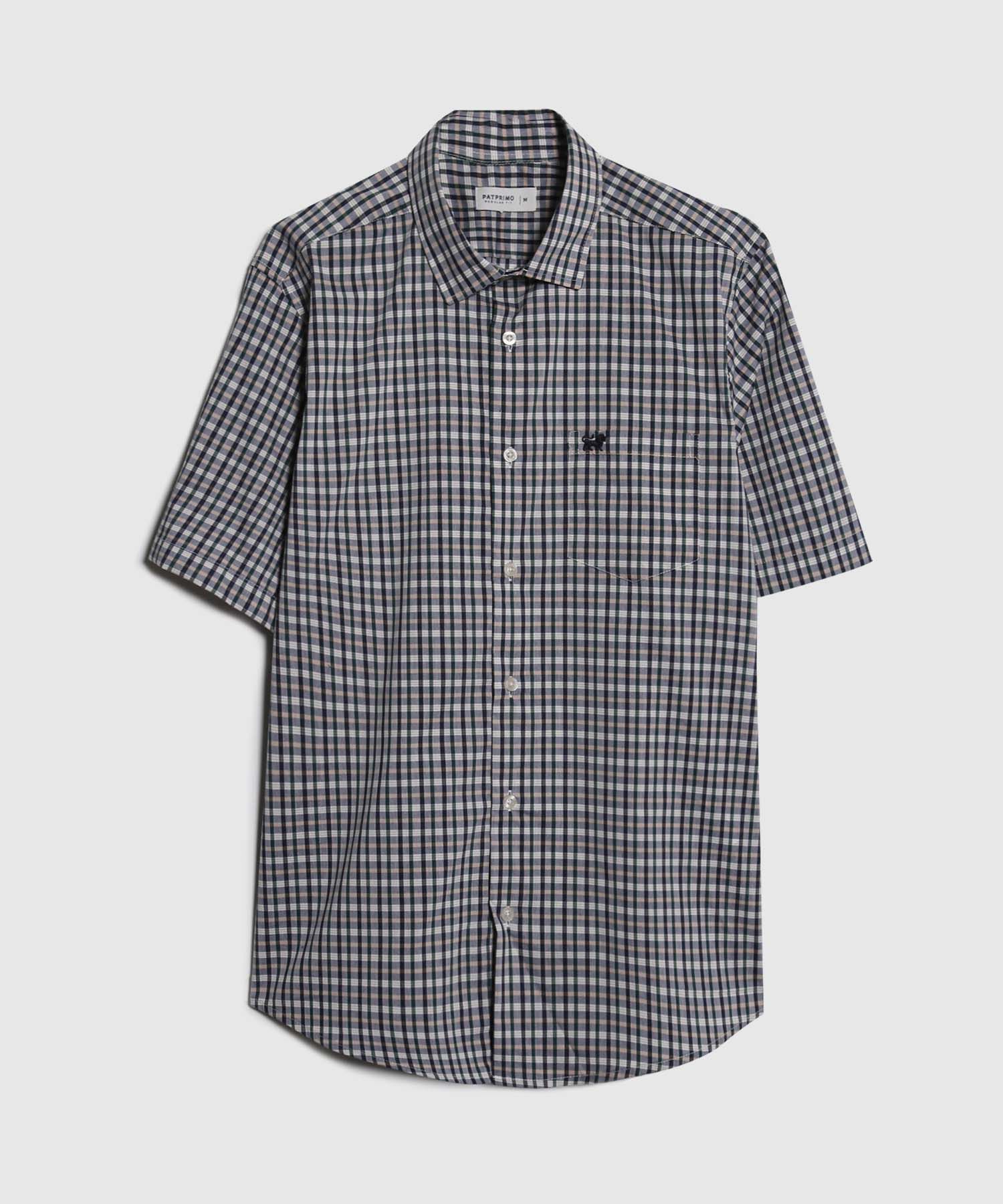 Camisa Manga Corta Cuadros