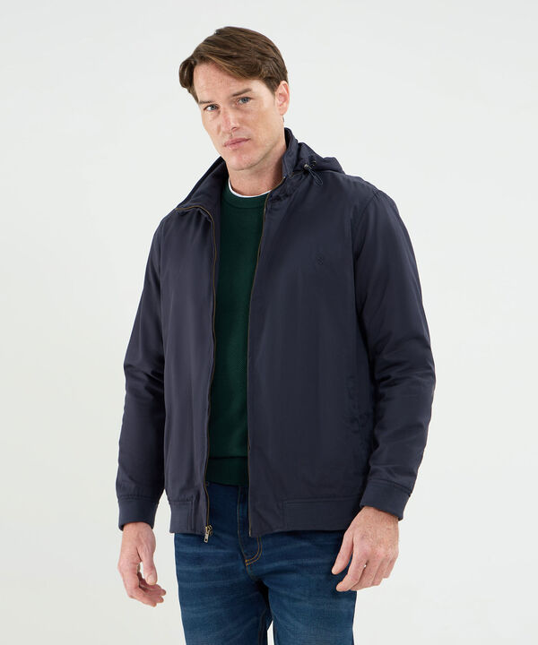 Chaqueta Cuello Alto Forrada Para Hombre image number null