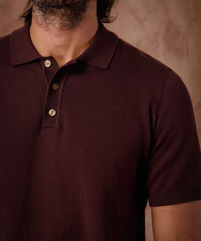 Polo De Punto Manga Corta Estilo Clásico Para Hombre