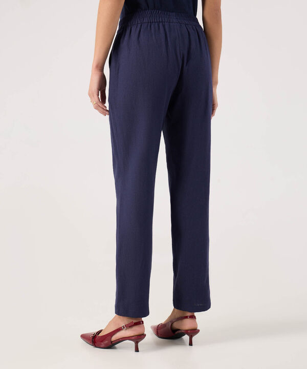 Pantal&oacute;n en Efecto Lino