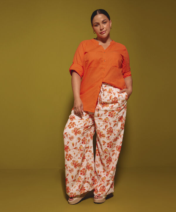 Pantalón Fluido con Estampado