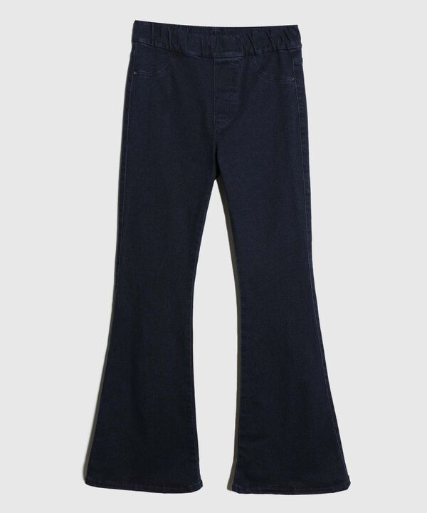 Jean Jegging Flare Azul Oscuro