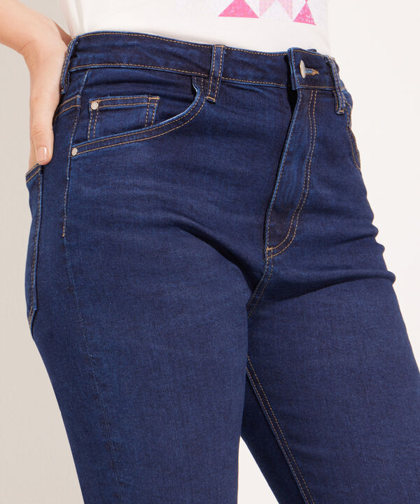 Jean Cropped Flare Tono Oscuro image number null