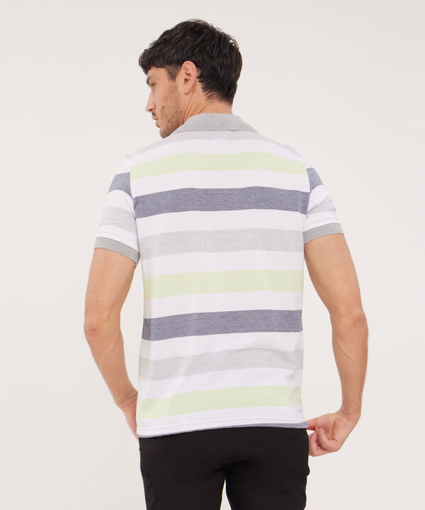 Polo , Cuello Y Puños Tejidos