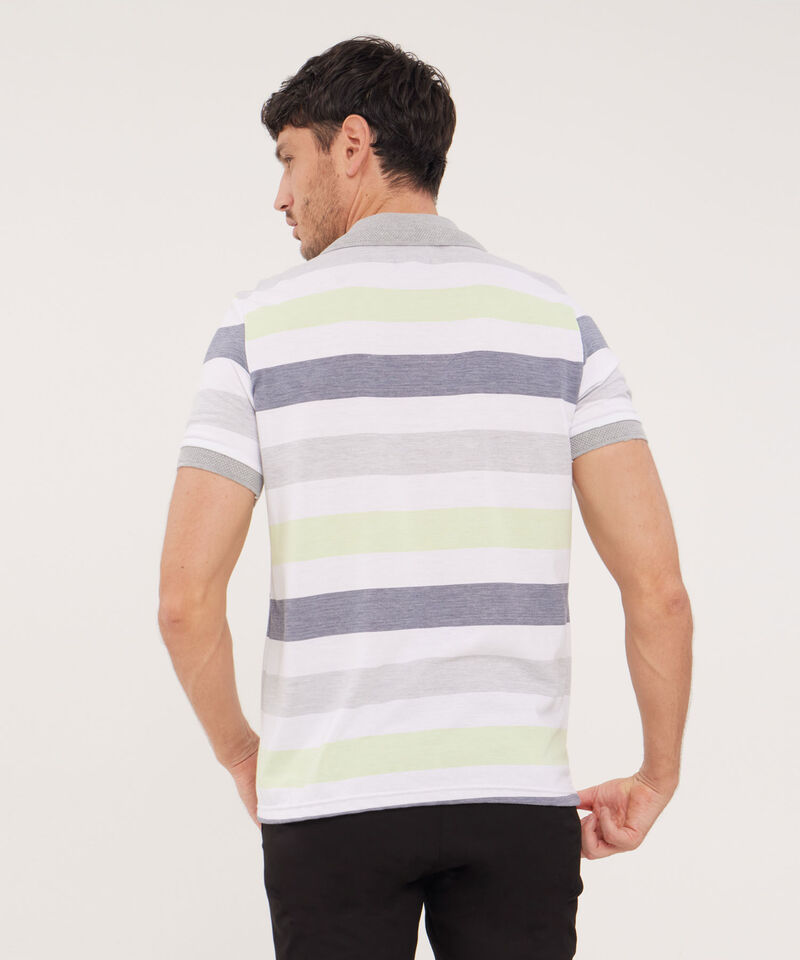 Polo , Cuello Y Puños Tejidos