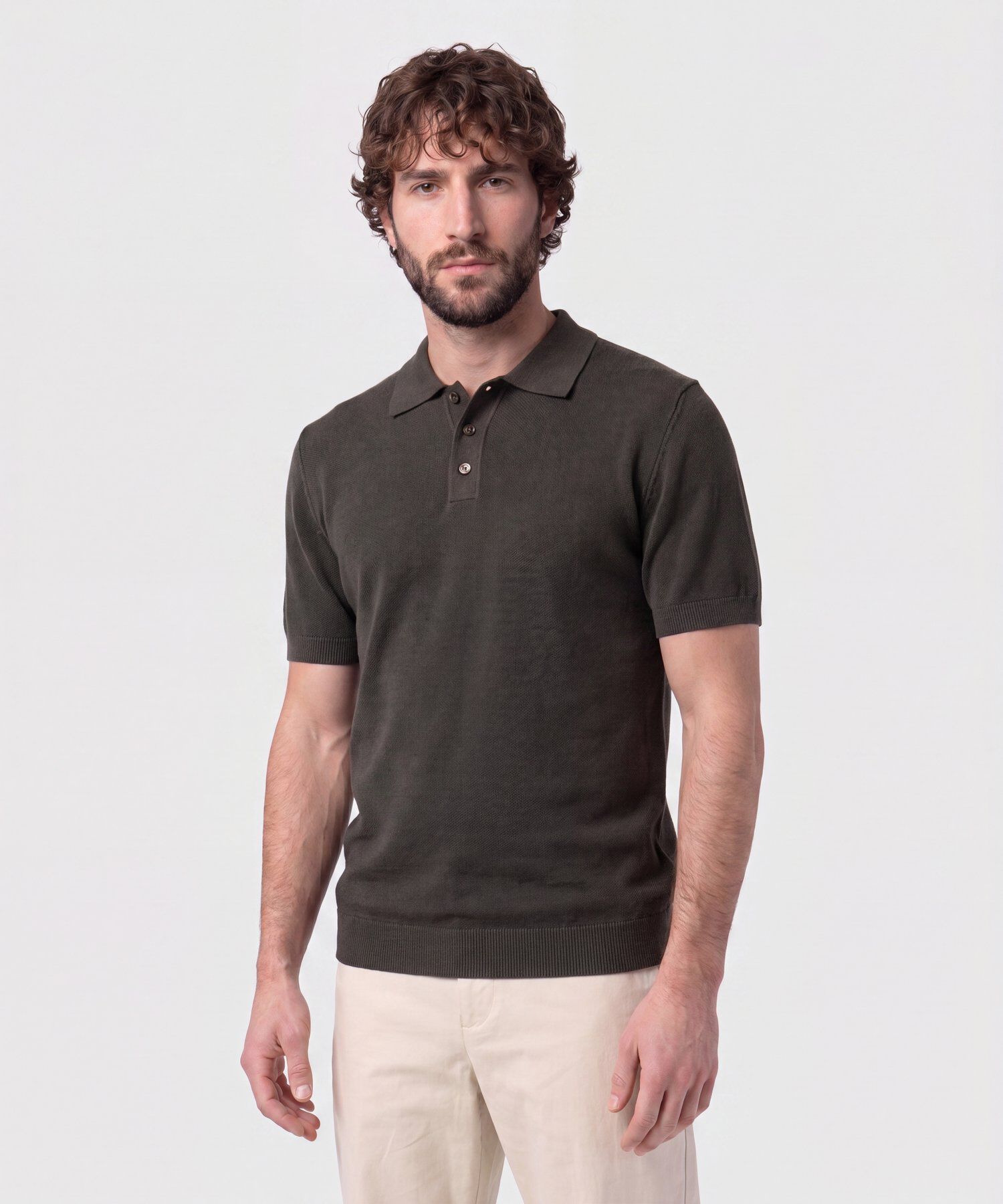 Polo En Tejido De Punto Para Hombre