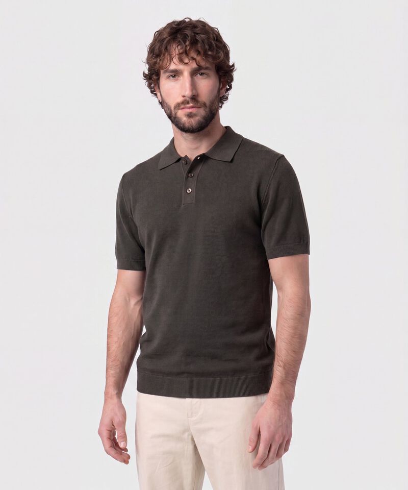 Polo En Tejido De Punto Para Hombre