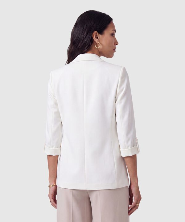 Blazer Casual Manga Larga Mujer