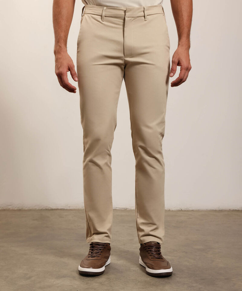 Pantalon Tipo Chino Unicolor 