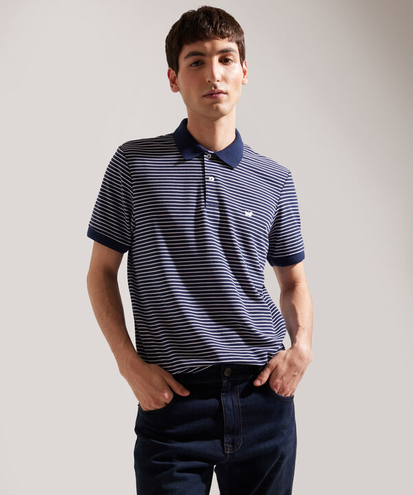 Polo Cuello Tejido Preteñido Bicolor Continuo image number null