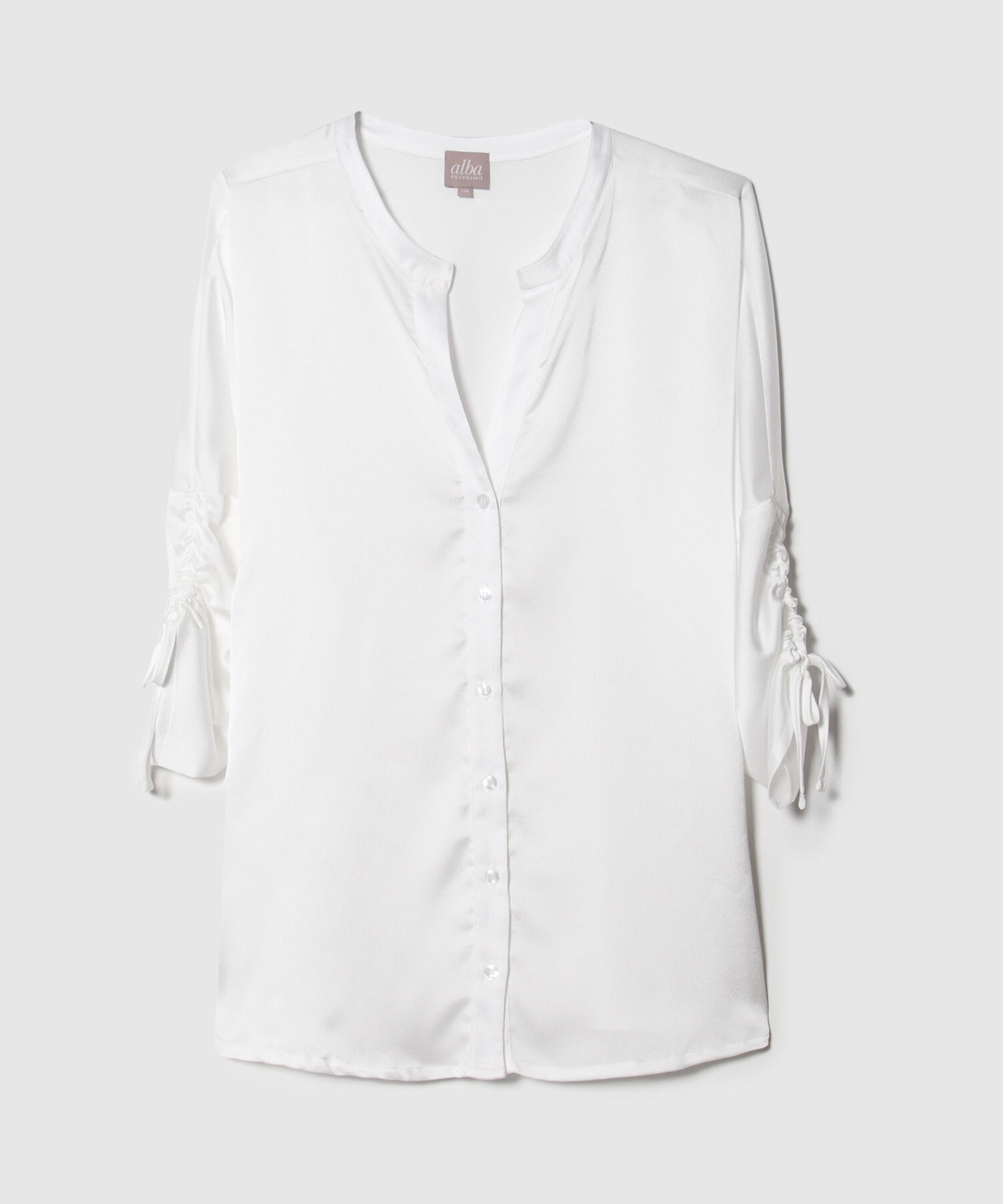 Blusa Con Abotonadura En Frente Manga 3/4