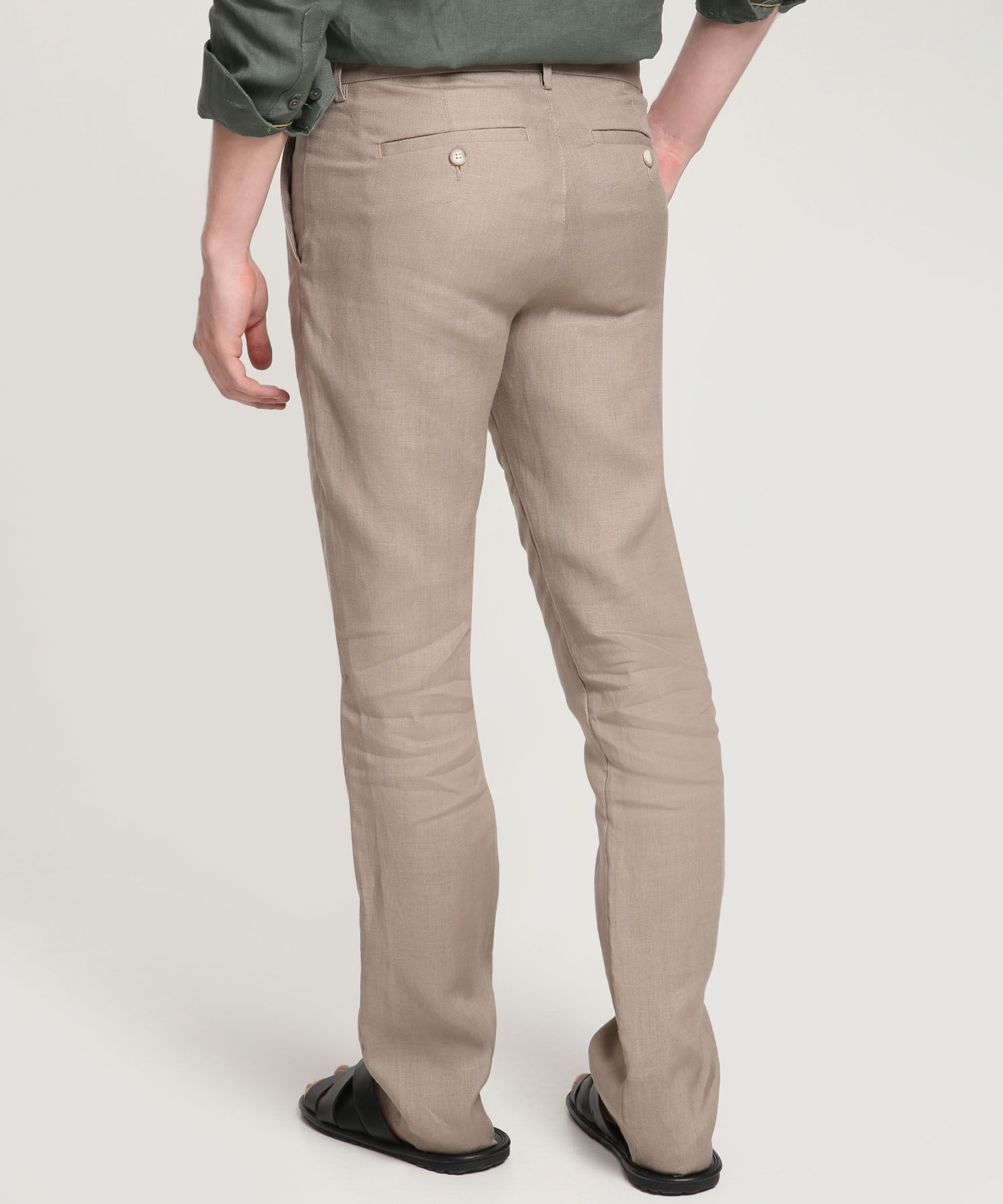 Pantalón Chino En Lino