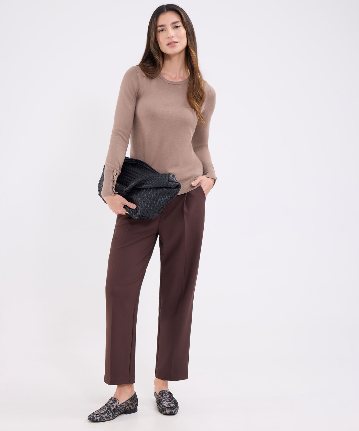 Pantalon unicolor para mujer