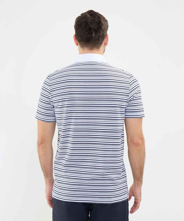 Polo Cuello Duro con Franjas