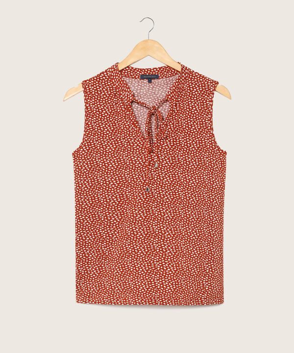 Camiseta Manga Sisa Con Cuello Tipo Neru Cordón En La Misma Tela