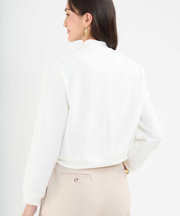 Chaqueta Bomber con Bolsillos