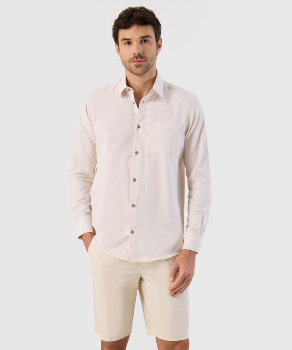 Camisa De Textura Natural Para Hombre image number null