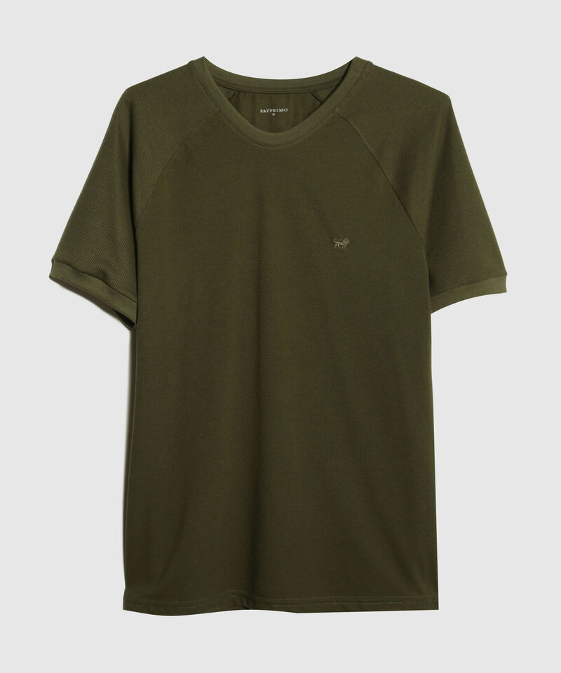 Camiseta Unicolor Manga Ramglan