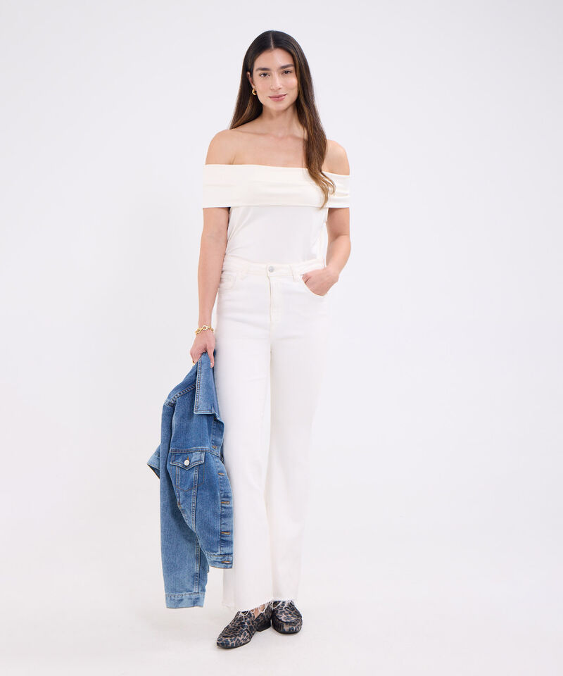 Camiseta cuello bandeja para mujer