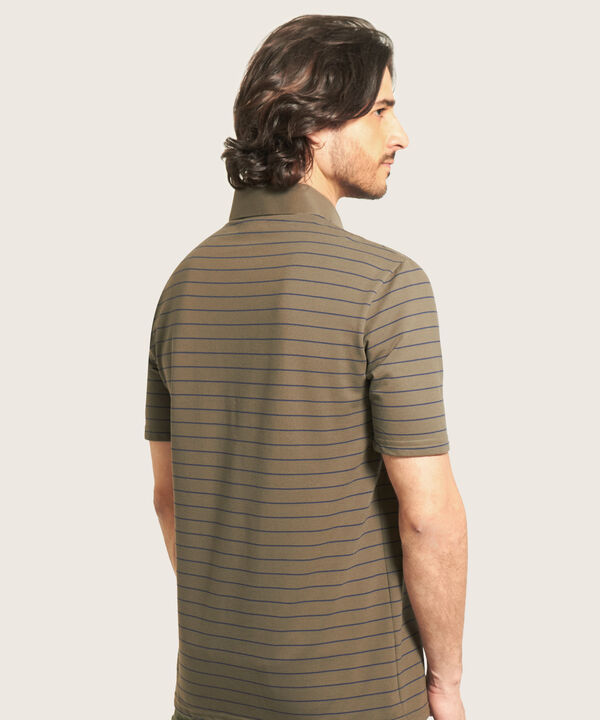 Polo Cuello Duro  Preteñido Bicolor