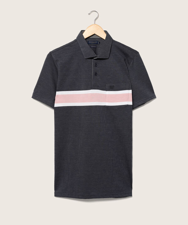 Polo Preteñida Cuello Maquina, Regular Fit