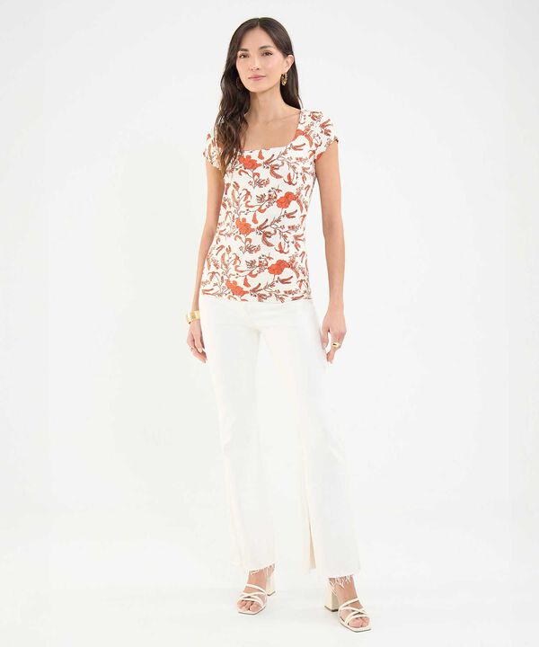 Blusa Estampado Botánico