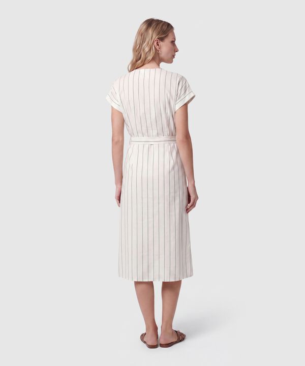 Vestido Midi Cruzado Mujer