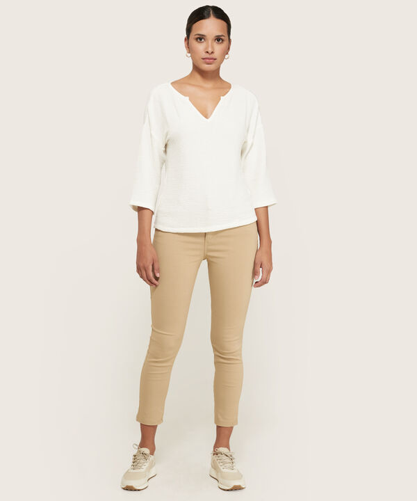 Pantalon 5 Bolsillos Unicolor En Drill