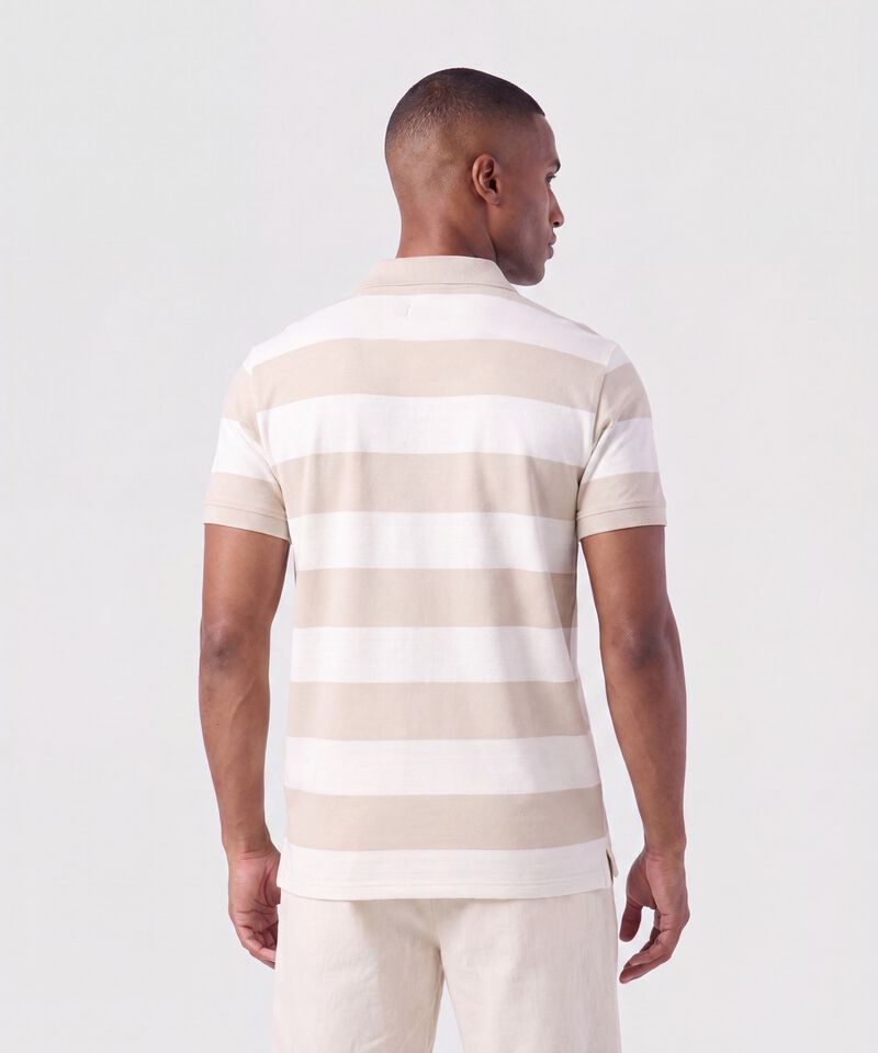 Polo Slim Fit A Rayas Para Hombre