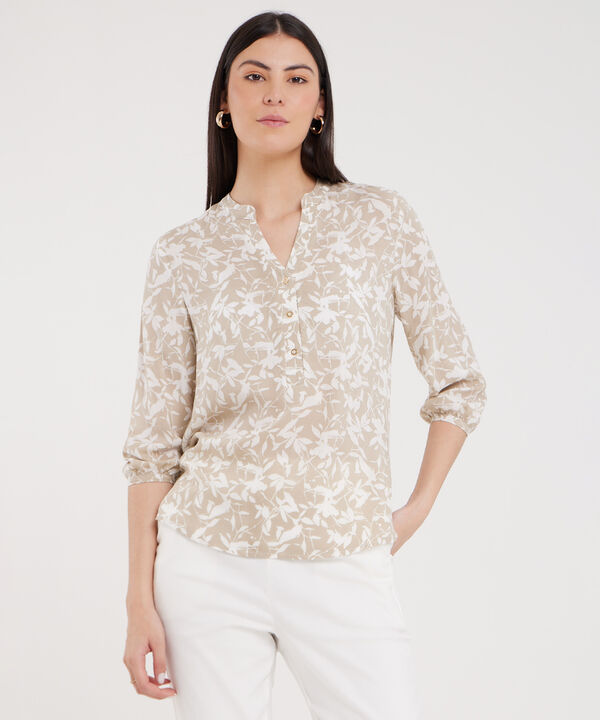 Blusa Manga 3/4 Estampada