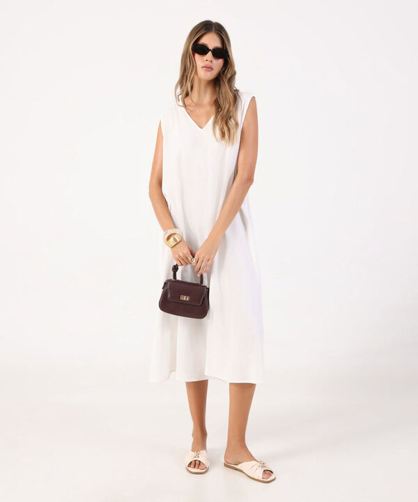 Vestido Midi Minimalista De Silueta Amplia image number null