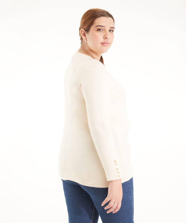 Saco Manga Larga Con Lurex