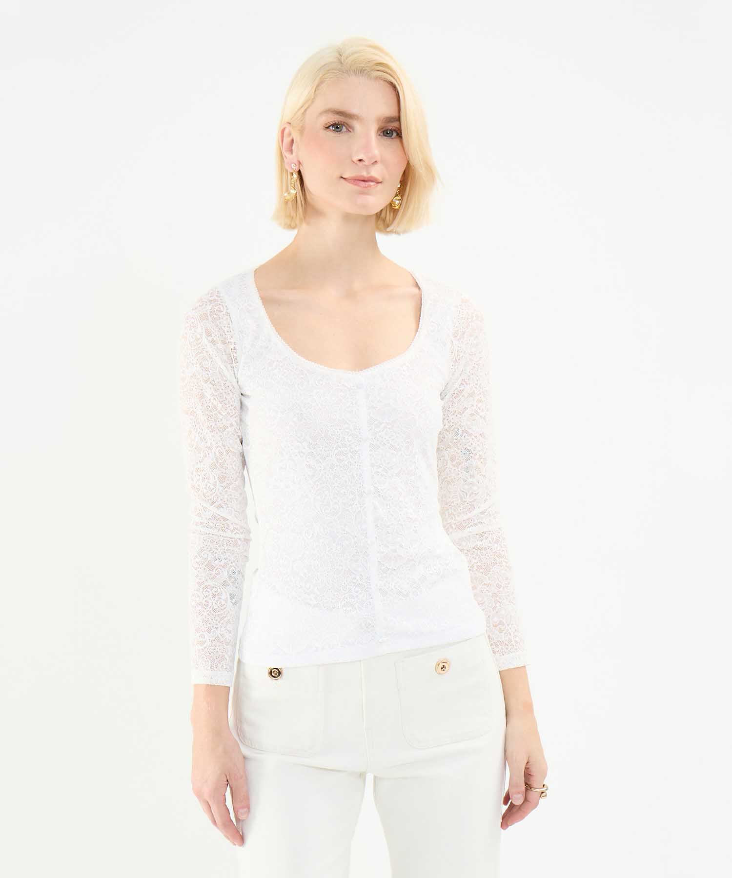 Camisa en Encaje