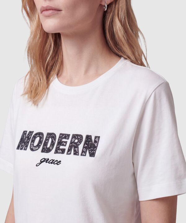 Camiseta Estampada De Manga Corta Para Mujer