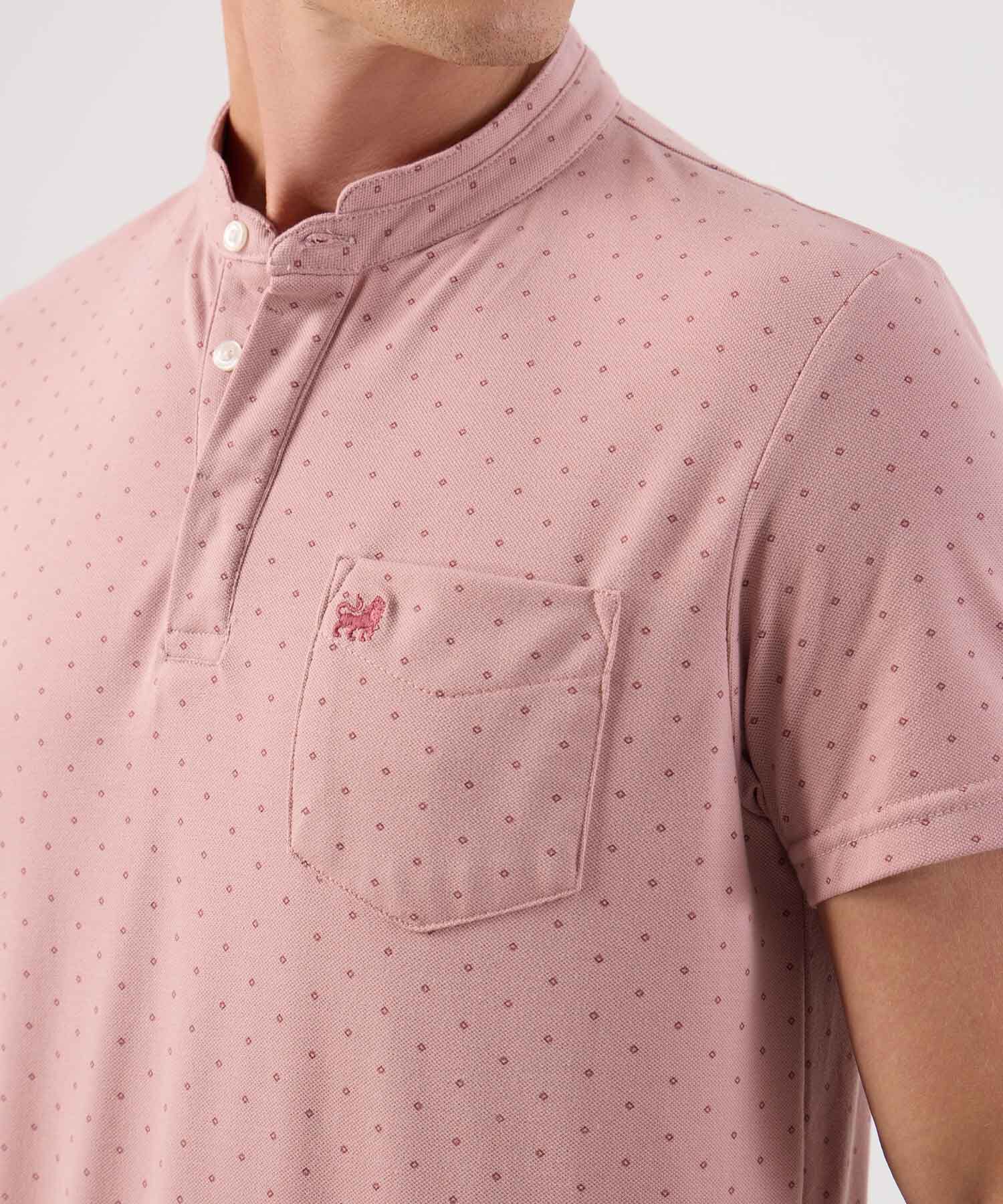 Polo Estampada Con Bolsillo
