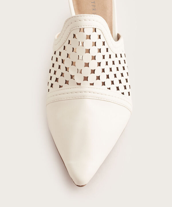Tacones Blancos Con Textura