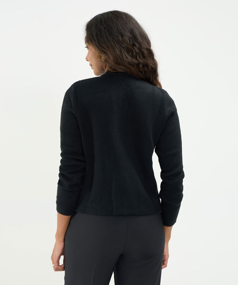 Saco Cardigan Con Botones Nauticos Para Mujer