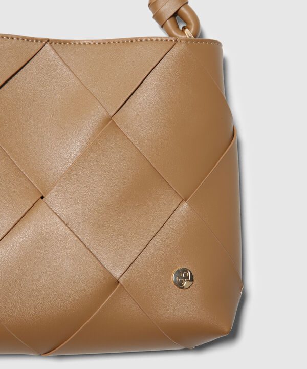 Bolso de Mano en Efecto Cuero image number null