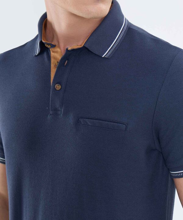 Polo Unicolor Para Hombre image number null