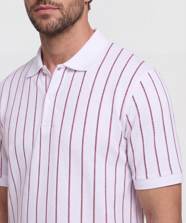 Polo Hombre Manga Corta con Cuello de Rib