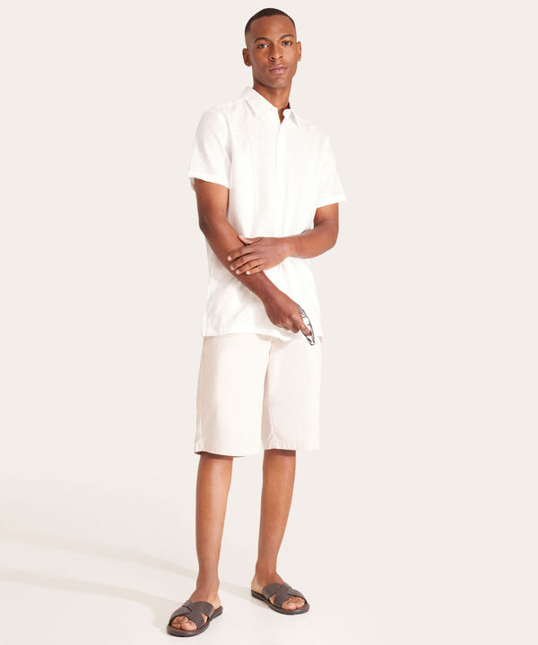 Camisa Guayabera Manga Corta Cuello Camisero