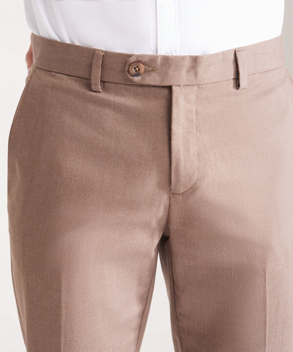 Pantalon En Tejido Plano Preteñido