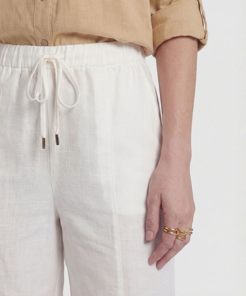 Bermuda Unicolor Con Ajuste De Cord&oacute;n Mujer