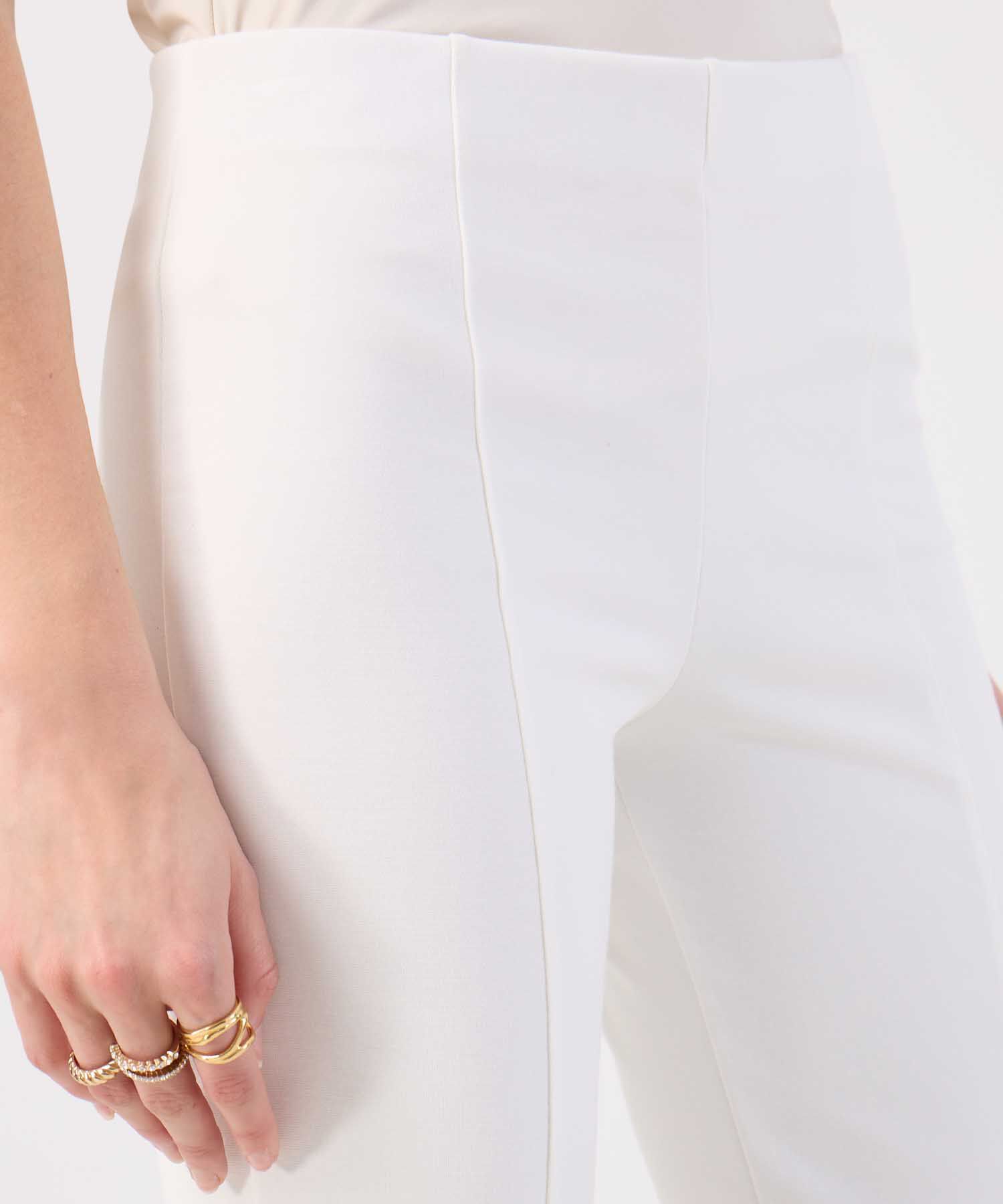 Pantal&oacute;n Para Mujer Tobillero Liso Pretina Ancha