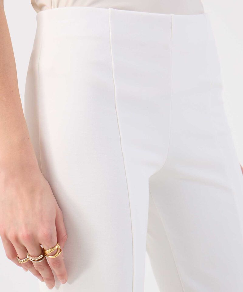 Pantal&oacute;n Para Mujer Tobillero Liso Pretina Ancha