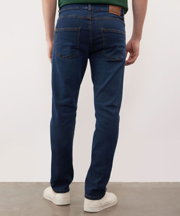 Jean Regular Taper Tono Azul Oscuro