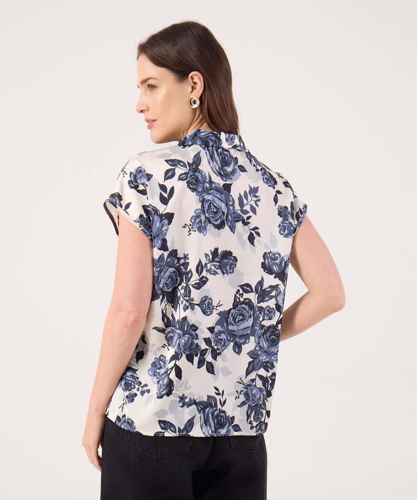 Blusa Con Estampado Floral 