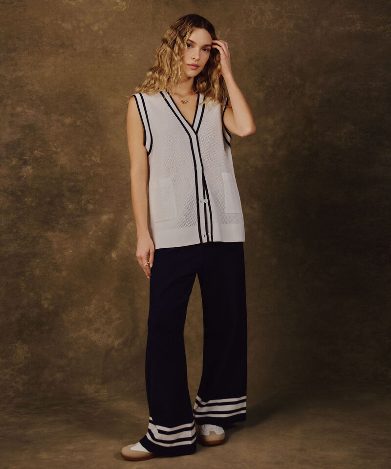 Pantal&oacute;n Fluido A Rayas Para Mujer