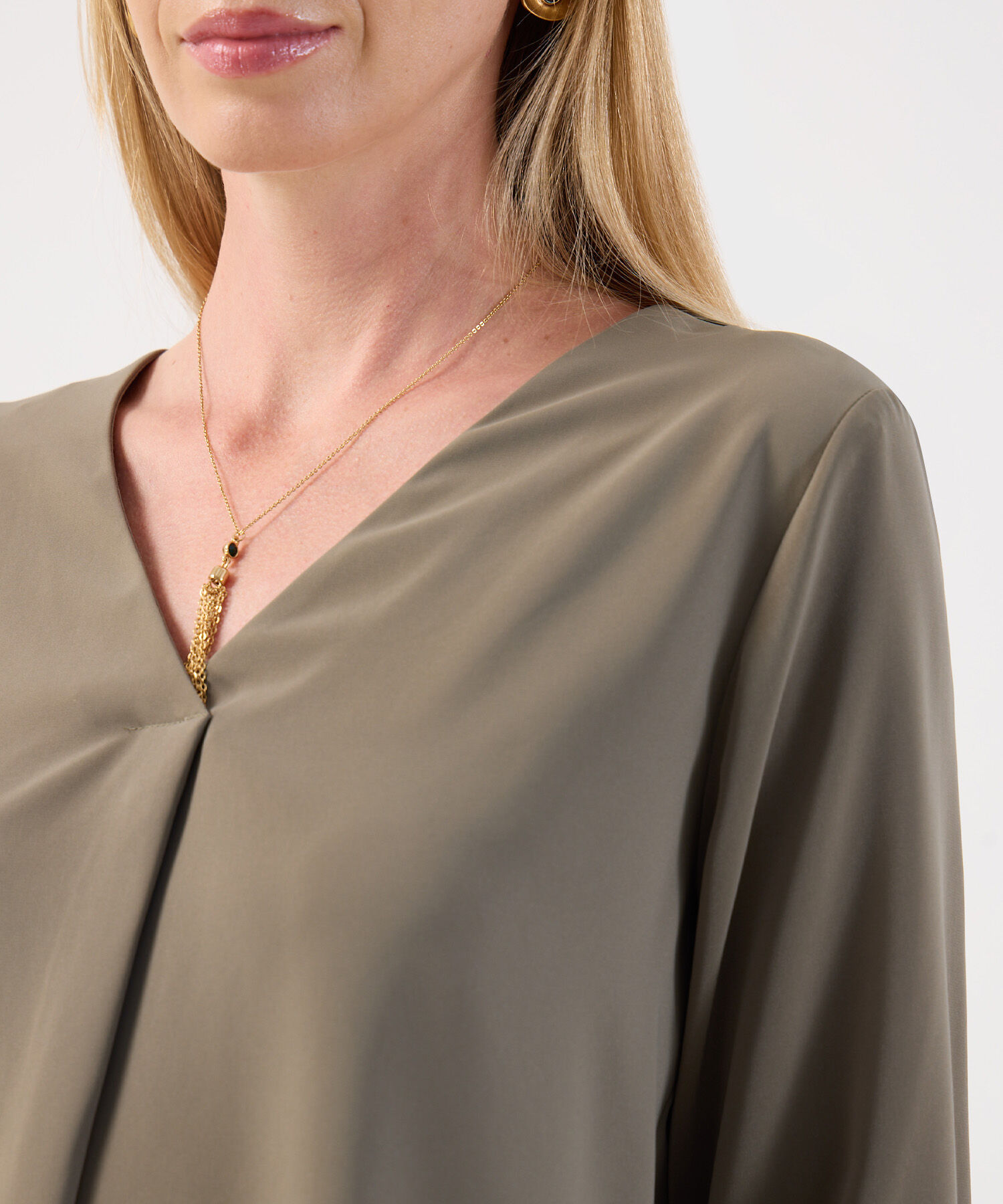 Blusa Para Mujer Manga 3/4 Ajustable